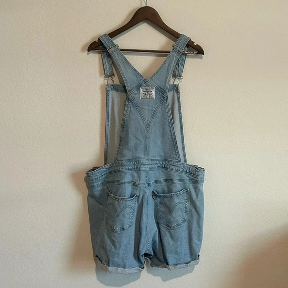 Levi Strauss Plus Size Shortall Overalls - Size 22 - Picture 9 of 11